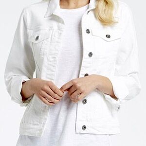 Baccini White Denim Jacket